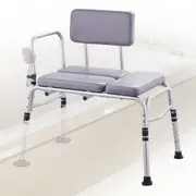 VEVOR Tub Transfer Bench for Bathtub 500lbs, Shower Seats for Adults, Lightweight Shower Bench for Elderly and Disabled with Padded Seat, Non-Slip Ba