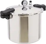 23 Qt Pressure Pot, Aluminum Pressure Canner, Pressure Cooker with Pressure Gauge & Release Valve, Explosion Proof Pressure Cooker for Steaming and Stewing