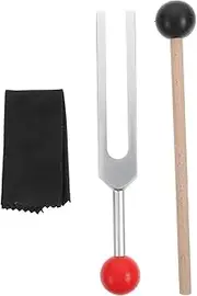 LIGIGWASH 1 Set Tuning Fork for Sound Healing Meditation Includes Hammer Cleaning Cloth Storage Bag Musical Instrument for