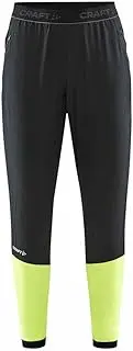 [Craft] ADV ESS Training Pants Women's XXL | Black-Flumino | Training Tights | Jogging Bottoms Women Made of Recycled Polyester | Women's Leggings with Pockets | Regular Fit with Conical Shape | Women's