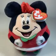 Beanie Ballz Plush Disney Minnie Mouse Ball Ty Soft 2013