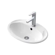 Caroma White Centro Vanity Basin With 1 Tap Hole
