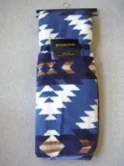 NWT PENDLETON Throw Blanket Soft Polar Fleece Aztec Blue Brown