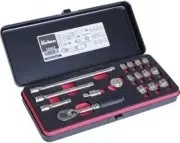 KOKEN 2286Z Z-EAL 1/4 6.35mm Socket Wrench Set 17 pieces From Japan New