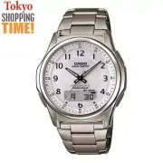 CASIO WAVE CEPTOR WVA-M630TDE-7AJF Titanium Solar Radio Analog Digital Men Watch