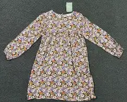 Girls Size 10, H&M, Floral Print Long Sleeve Dress, NWT