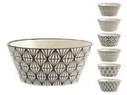 6 Bolo IN Stoneware/Stoneware Decorum Vhera Assorted Cc600 H&h