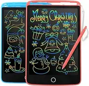2 Pack LCD Writing Tablet for Kids, 8.5inch Doodle Writing Board Colorful Drawing Board, Kids Travel Games Activity Learning Educational Toy for 3 4 5 6 7 8 Year Old Girls Boys Toddlers