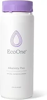 EcoOne Alkalinity Plus+ Spa & Swimming Pool Professional Water Balancing | Raises Alkalinity Level | All-Natural & Eco Friendly | Quick-Dissolving Formula | Pool Maintenance Supplies | 2 Lb Bottle