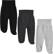 [HahaNice] Baby Footed Pants Cotton Newborn Leggings 0-12 Months