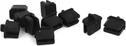 uxcell 10Pcs Display Port Dust Plug, Black Anti Dust Cover Laptop Port Stopper Cap Protector for Mini Displayport Thunderbolt Port