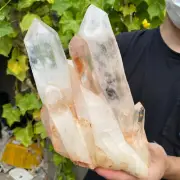 6.5lb Natural Clear White Quartz Crystal Cluster Rough Healing Specimen