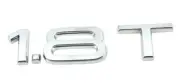 1.8T Rear Emblem Boot Trunk Badge Sticker Silver Chrome