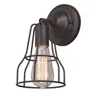 Vaxcel Clybourn 1 Light Wall Light, Oil Rubbed Bronze - W0311