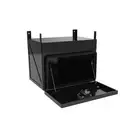 600 x 450 x 450mm Black Flat Aluminium Under Tray Body Tool box Truck Toolbox