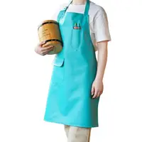 在飛比找momo購物網優惠-【日本SP SAUCE】時尚防水PU圍裙(青綠色)