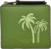 [RADLEY] London Palm Bay Small Bifold Card Wallet, Medium Green, Small, Small Card Wallet