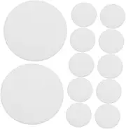 GLEAVI 12pcs Acrylic Diffusion Plate Pendants Light Diffuser Drum Lampshade Diffuser Acrylic Lampshades Diffuser Diffuser Light Lampshade Fabric Lampshade Covers White