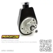 AEROFLOW SAGINAW STYLE POWER STEERING PUMP BLACK [HOLDEN HK-HT-HG-HQ SERIES]