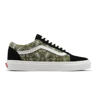 Vans 休閒鞋 Old Skool 男鞋 女鞋 黑 綠 變形蟲 腰果花 麂皮 經典 VN0A5JMIBKO