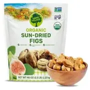 Happy Village Organic Turkish Dried Figs – 40oz Vegan, Unsweetened, Kosher Snack