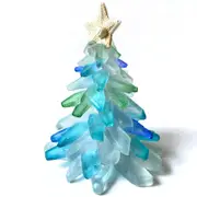 Catzon Beautiful Sea Glass Christmas Tree Decoration Resin Ornaments Gift