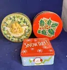 Christmas cookie jar cookie box gift box set of 3 Christmas Cookies