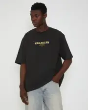 Revival Slacker Short Sleeve T-Shirt in Worn Black