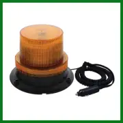 Flashing 5-1/8" Round Dome 3 LED Strobe Warning Signal Amber Surface Mount Light