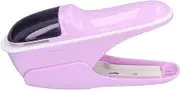 Safe Stapleless Stapler, ABS Desktop Paper Clinch, Without Needles Hand Held Staplers for 7 Sheets Binding Office School (Purple)