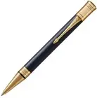 Parker Duofold Ballpoint Pen Blue Chevron Pattern & Gold New In Box 1931373
