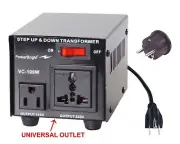 PowerBright Power Bright VC100W Voltage Transformer 100 Watt Step Up/Down 110 V