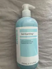 bliss FAB FOAMING 2-IN-1 Cleanser & Exfoliator WITH Bamboo Buffers 17.2 oz