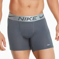在飛比找ETMall東森購物網優惠-Nike 2022男時尚莫代爾彈力灰色四角修飾內褲