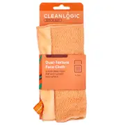 CleanLogic, Bath and Body, Dual-Texture Face Cloth, 1 Count