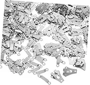 ARTIBETTER 288 Sets Hook Fastener Pants Hooks Clasps for Clothing Hook and Eye Sewing Trouser Clips Button Sewing Tool Trouser Fasteners Pants Fasteners Pant Hooks Silver Stainless Steel
