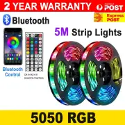 Waterproof 12V 5M RGB 5050 SMD 300 LEDs Led Strip Light remote Bluetooth control