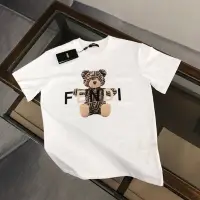 在飛比找Yahoo!奇摩拍賣優惠-Fendi 芬迪 新款小熊logo男裝圓領t恤時尚純棉寬松版