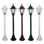 GT-424 Single Head Post Light in Beige/Black/Burgundy/Green/White