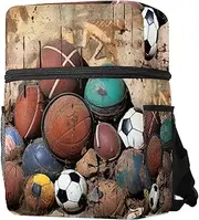 Travel Backpack,Small Backpack,Carry on Backpack,Basketball Football Baseball,Backpack, X1bh9qebdmjd, 12.6x10x3.9 in