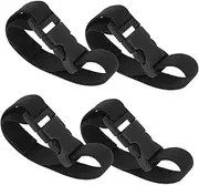 4pcs Backpack Doll Fixing Strap Suitcase Strap Rucksack Luggage Strap Chain Luggage Cover Ratchet Climbing Bag Carrying Tools Alchemy Bag Belts Bag Shoulder Strap Waist Cloth Black