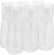 DECORNIJIA 6pcs Travel Spray Bottle Portable Transparent Refillable Containers for Hand Soap Perfume Hair Styling and Facial Hydration Compact Leakproof Design for Travel and Daily Use