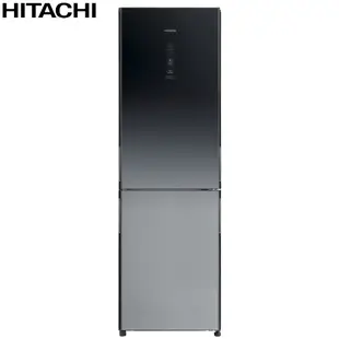 HITACHI 日立 313公升變頻兩門冰箱 RBX330漸層琉璃黑(XGR) 大型配送