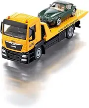 SIKU MAN Tow Truck with Toy Car, 1:55 Scale, Metal/Plastic, 17 x 5.7 x 5.8 cm, Ages 3+