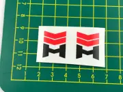 old school bmx decals stickers haro mega hub pair black and red on clear