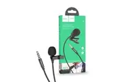 Hoco 3.5mm To Microphone Clear Sound Format Best for Gaming/Vlogging Durable- Black