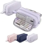 Large Capacity Pen Pencil Case with 4 Compartments, Multi-Slot Pencil Pouch Bag,Big Pen Pencil Pouch,Expandable Pencil Case with Portable Handle,Stationery Organizer