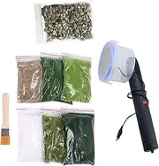 EHJRE Electrostatic Flocking Machine Static Grass Flocking Portable DIY Landscape for Diorama
