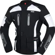 IXS Tour Pacora-ST Motorcycle Textile Jacket, black-white, Size 3XL for Men Black White