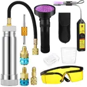 Tellegloww AC Leak Detector Kit R1234yf R134a R410a AC Oil UV Dye Injector Ki...